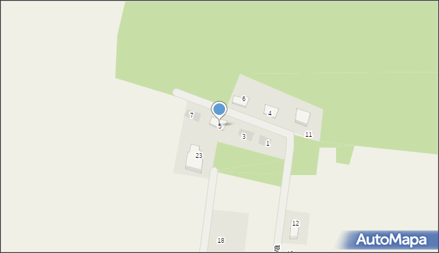 Obrowo, Borówkowa, 5, mapa Obrowo