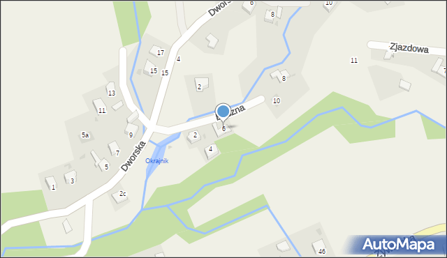 Okrajnik, Boczna, 6, mapa Okrajnik