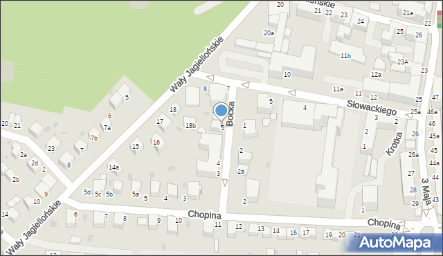 Oleśnica, Bocka Jerzego, 5, mapa Oleśnica