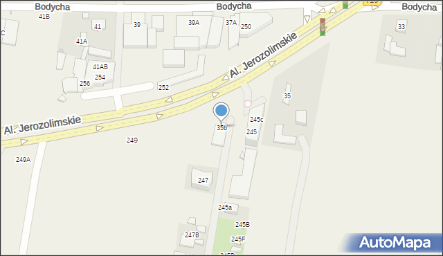 Opacz-Kolonia, Bodycha Stanisława, 35b, mapa Opacz-Kolonia
