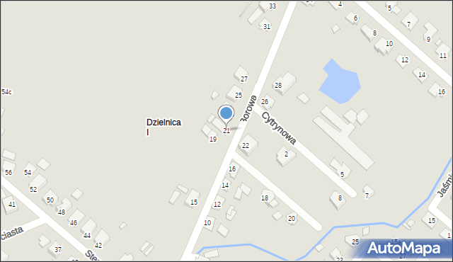 Opole, Borowa, 21, mapa Opola