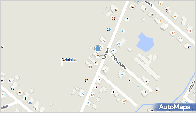 Opole, Borowa, 23, mapa Opola