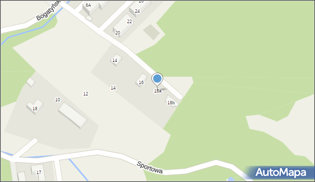 Opolno-Zdrój, Bogatyńska, 18a, mapa Opolno-Zdrój
