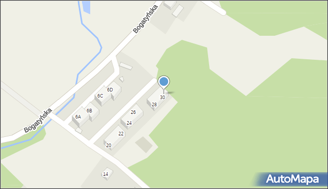 Opolno-Zdrój, Bogatyńska, 30, mapa Opolno-Zdrój