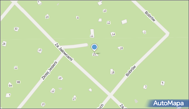Osiedle Wilga, Bobrów, 13, mapa Osiedle Wilga