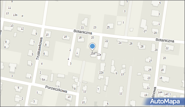 Osielsko, Botaniczna, 20A, mapa Osielsko