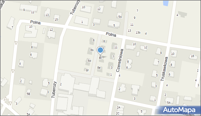 Osielsko, Botaniczna, 8c, mapa Osielsko