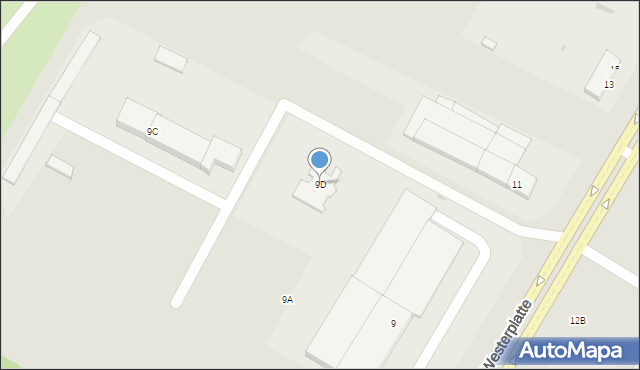 Ostrołęka, Bohaterów Westerplatte, 9D, mapa Ostrołęka