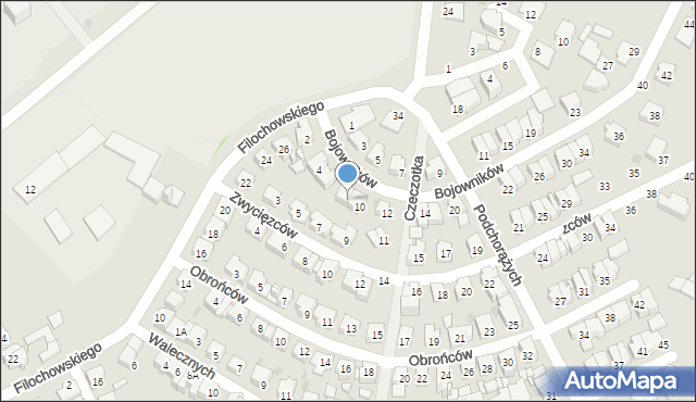 Ostrołęka, Bojowników, 8, mapa Ostrołęka