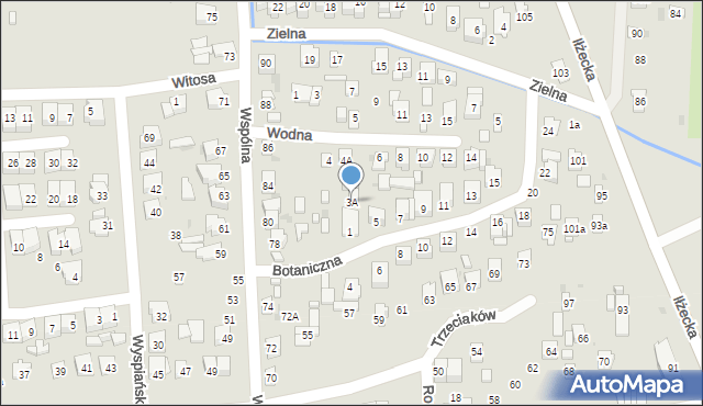 Ostrowiec Świętokrzyski, Botaniczna, 3A, mapa Ostrowiec Świętokrzyski