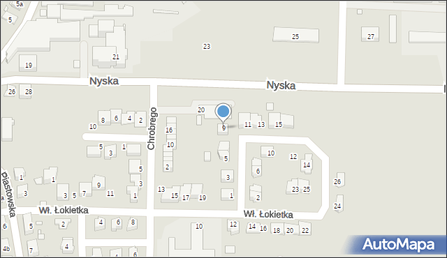 Otmuchów, Bolesława Krzywoustego, 9, mapa Otmuchów