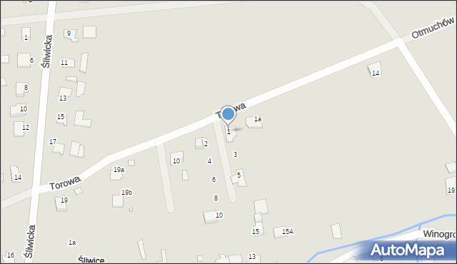 Otmuchów, Borówkowa, 1, mapa Otmuchów