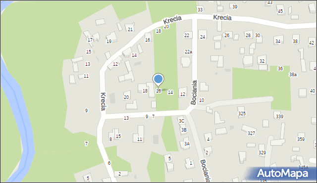 Otwock, Bociania, 16, mapa Otwock