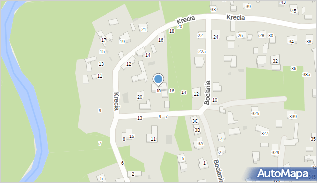 Otwock, Bociania, 18, mapa Otwock