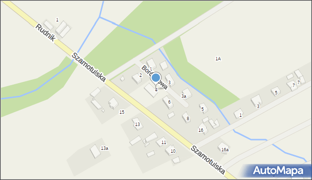 Pamiątkowo, Borówkowa, 4, mapa Pamiątkowo