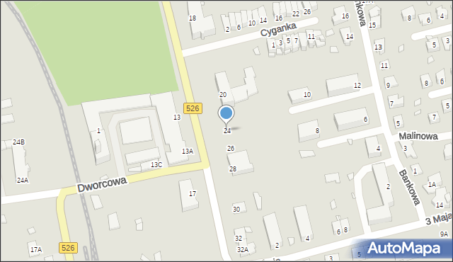 Pasłęk, Bohaterów Westerplatte, 24, mapa Pasłęk