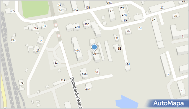 Pasłęk, Bohaterów Westerplatte, 49, mapa Pasłęk