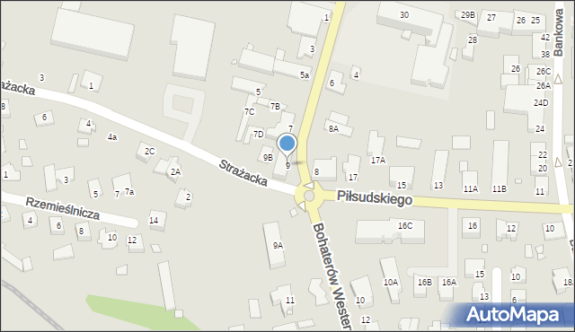 Pasłęk, Bohaterów Westerplatte, 9, mapa Pasłęk