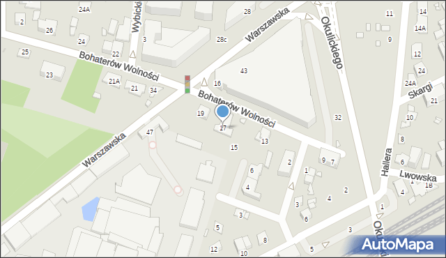 Piastów, Bohaterów Wolności, 17, mapa Piastów