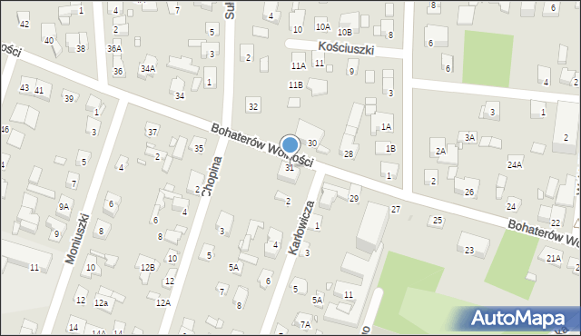 Piastów, Bohaterów Wolności, 31, mapa Piastów