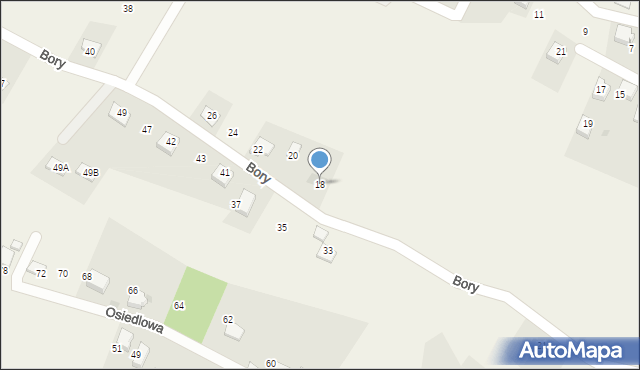 Pietrzykowice, Bory, 18, mapa Pietrzykowice