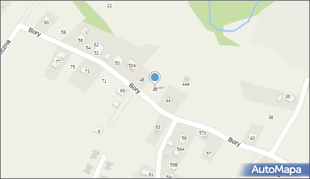 Pietrzykowice, Bory, 46, mapa Pietrzykowice