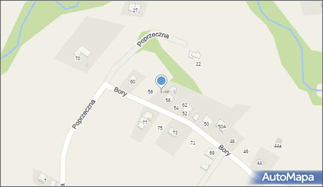 Pietrzykowice, Bory, 64, mapa Pietrzykowice