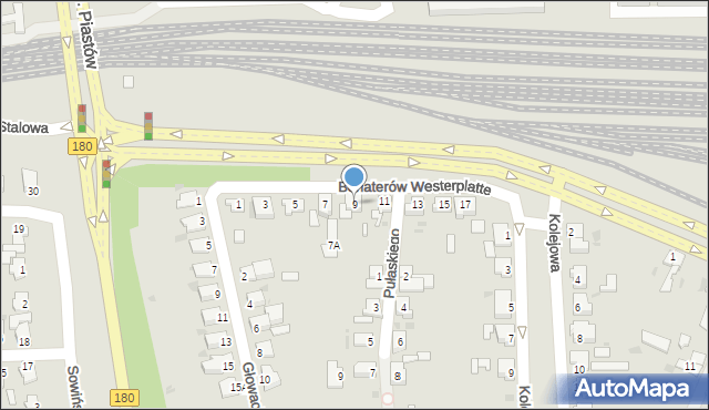 Piła, Bohaterów Westerplatte, 9, mapa Piły