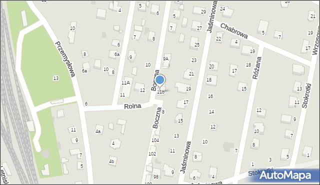 Pilawa, Boczna, 11b, mapa Pilawa