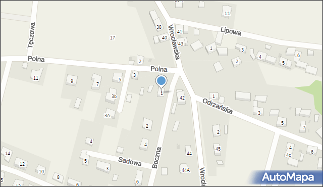 Pisarzowice, Boczna, 1, mapa Pisarzowice