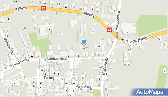 Pleszew, Bojanowskiego Edmunda, 6a, mapa Pleszew