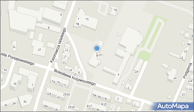 Pleszew, Bolesława Krzywoustego, 6, mapa Pleszew