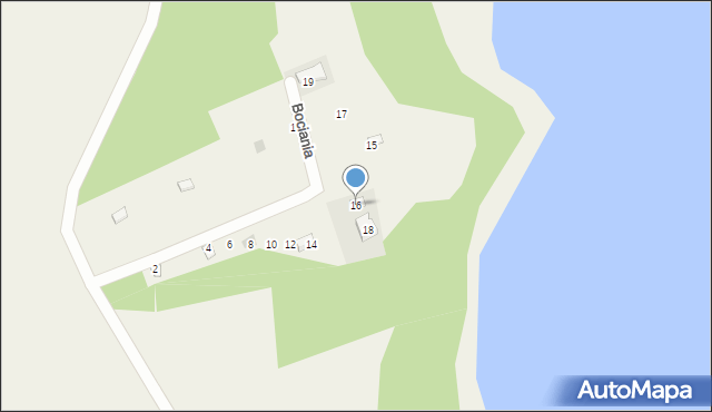 Płociczno, Bociania, 16, mapa Płociczno