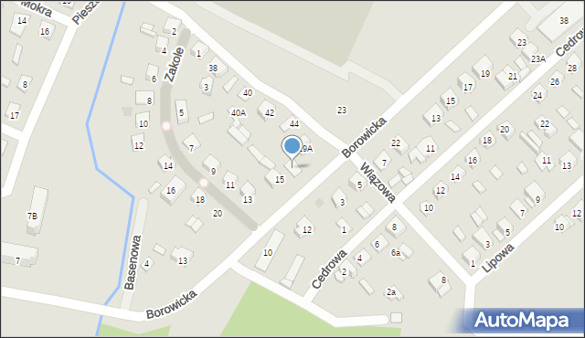 Płock, Borowicka, 19, mapa Płock