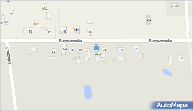 Płock, Boryszewska, 22, mapa Płock