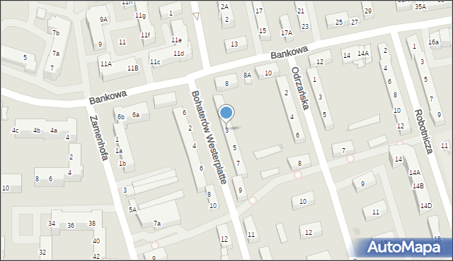 Police, Bohaterów Westerplatte, 3, mapa Police