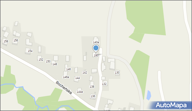 Poręba Spytkowska, Bocheńska, 140, mapa Poręba Spytkowska