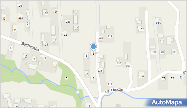 Poręba Spytkowska, Bocheńska, 4, mapa Poręba Spytkowska