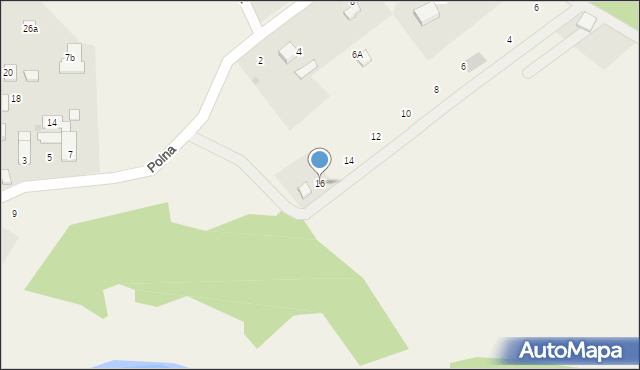 Potępa, Borówkowa, 16, mapa Potępa