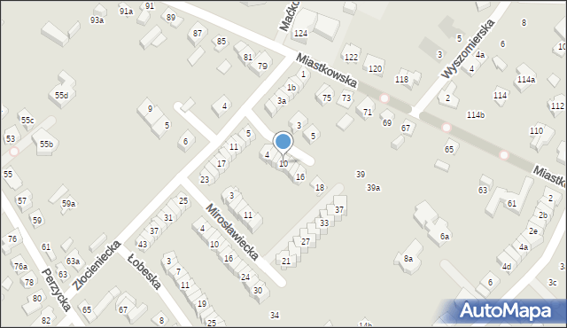 Poznań, Bobolicka, 10, mapa Poznania