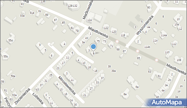 Poznań, Bobolicka, 5, mapa Poznania