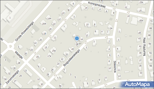 Pruszcz Gdański, Bogusławskiego Wojciecha, 16, mapa Pruszcz Gdański