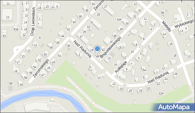 Pruszcz Gdański, Bogusławskiego Wojciecha, 44, mapa Pruszcz Gdański