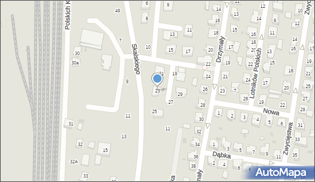 Pruszcz Gdański, Bohaterów Monte Cassino, 23, mapa Pruszcz Gdański