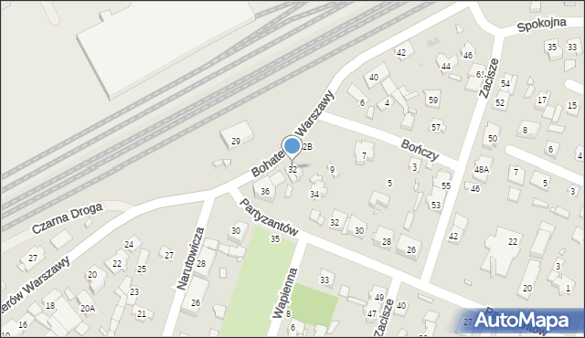 Pruszków, Bohaterów Warszawy, 32, mapa Pruszków