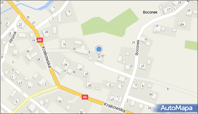 Przeciszów, Boconek, 11, mapa Przeciszów
