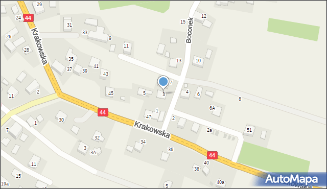 Przeciszów, Boconek, 3, mapa Przeciszów