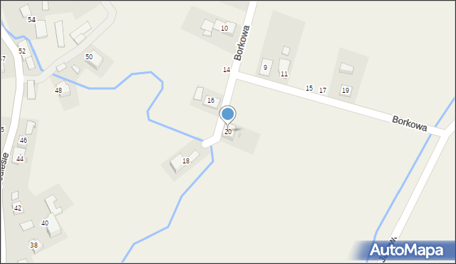 Przeciszów, Borkowa, 20, mapa Przeciszów