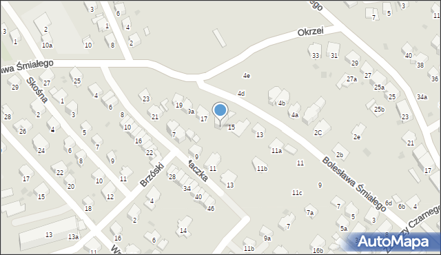 Przemyśl, Bolesława Śmiałego, 15b, mapa Przemyśla