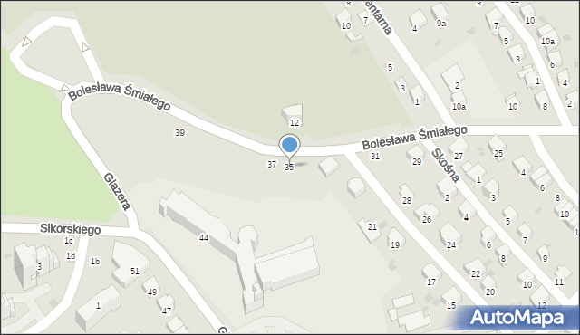 Przemyśl, Bolesława Śmiałego, 35, mapa Przemyśla